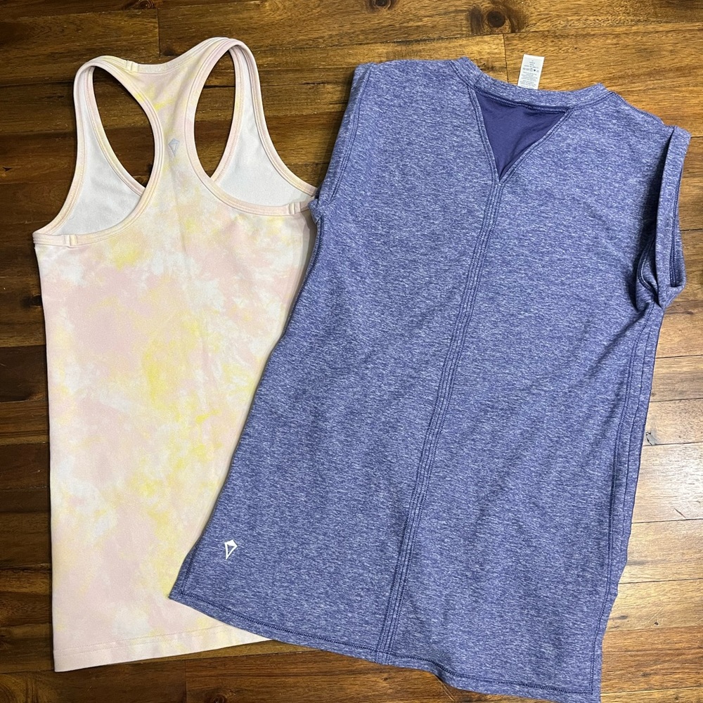 Bundle Ivivva by Lululemon Athletica Girls 10 Tank and Workout Shirt